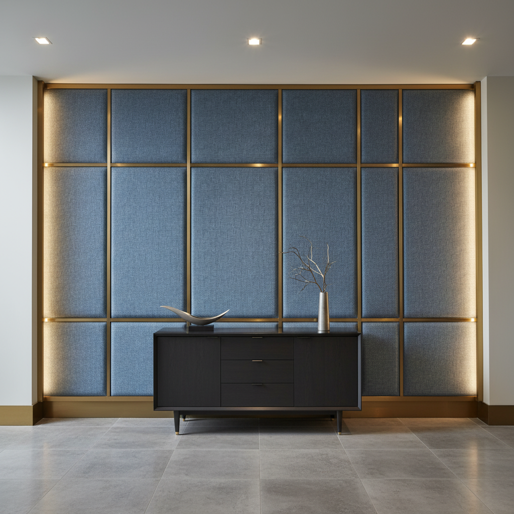 Tweed Bay - Neptune Upholstered Wall Panel | Architectural Fabrics