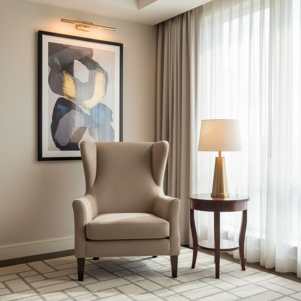 Maho Bay - Mushroom Upholstered Chair | Architectural Fabrics