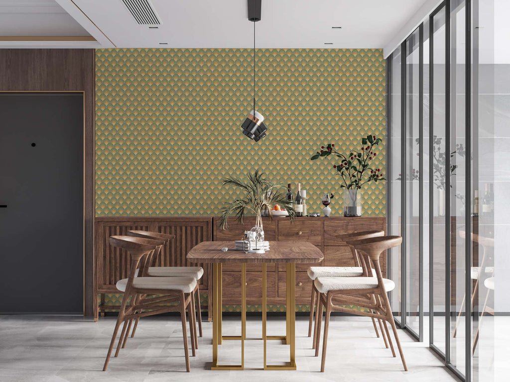Retro Chic Green Wallcovering | AS Creation