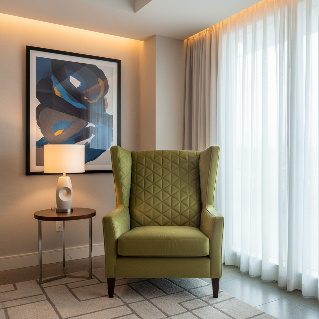 Tres Palmas - Matcha Upholstered Chair | Architectural Fabrics
