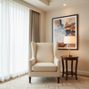 Vintage Harbor - Eggshell Upholstered Chair | Architectural Fabrics