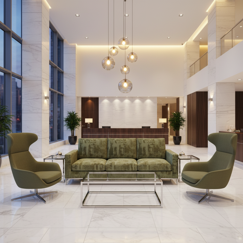 Turf Bay - Forest Upholstered Sofa | Architectural Fabrics