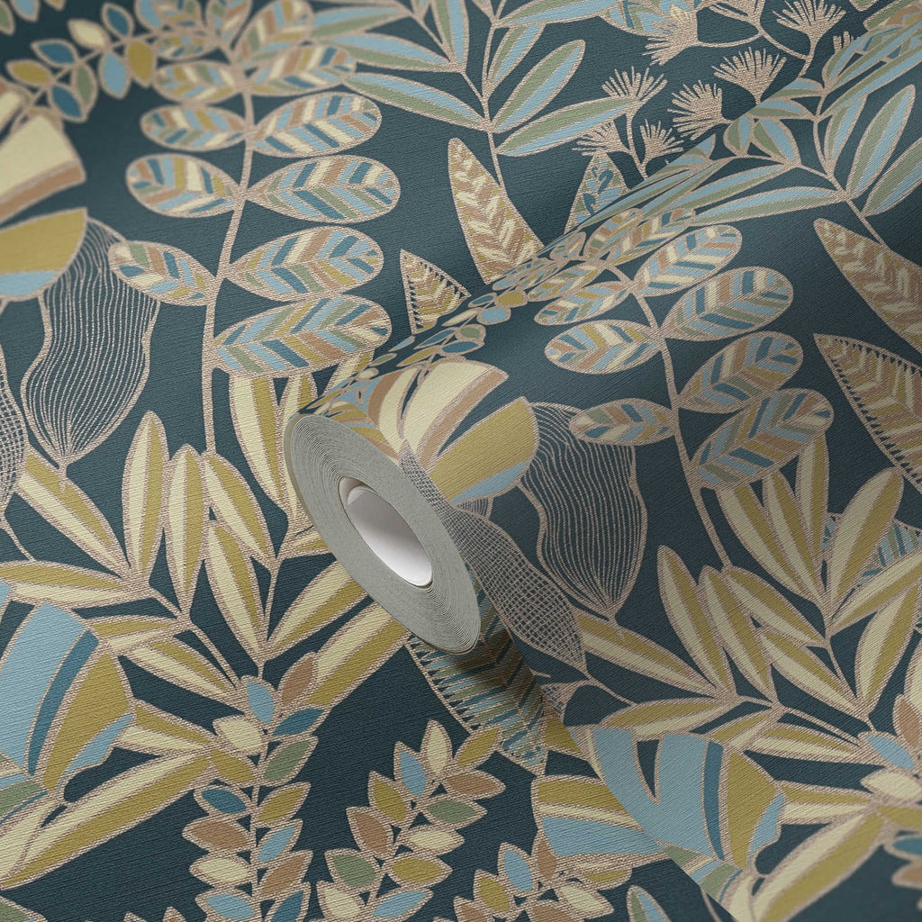 Antigua Teal Wallcovering | AS Creation