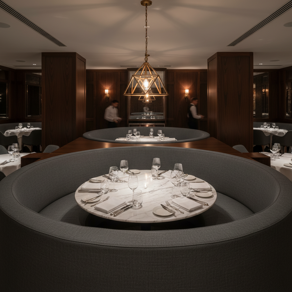 Maya Riviera - Seal Upholstered Banquette | Architectural Fabrics