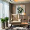Linen Island - Chamois Upholstered Chair | Architectural Fabrics