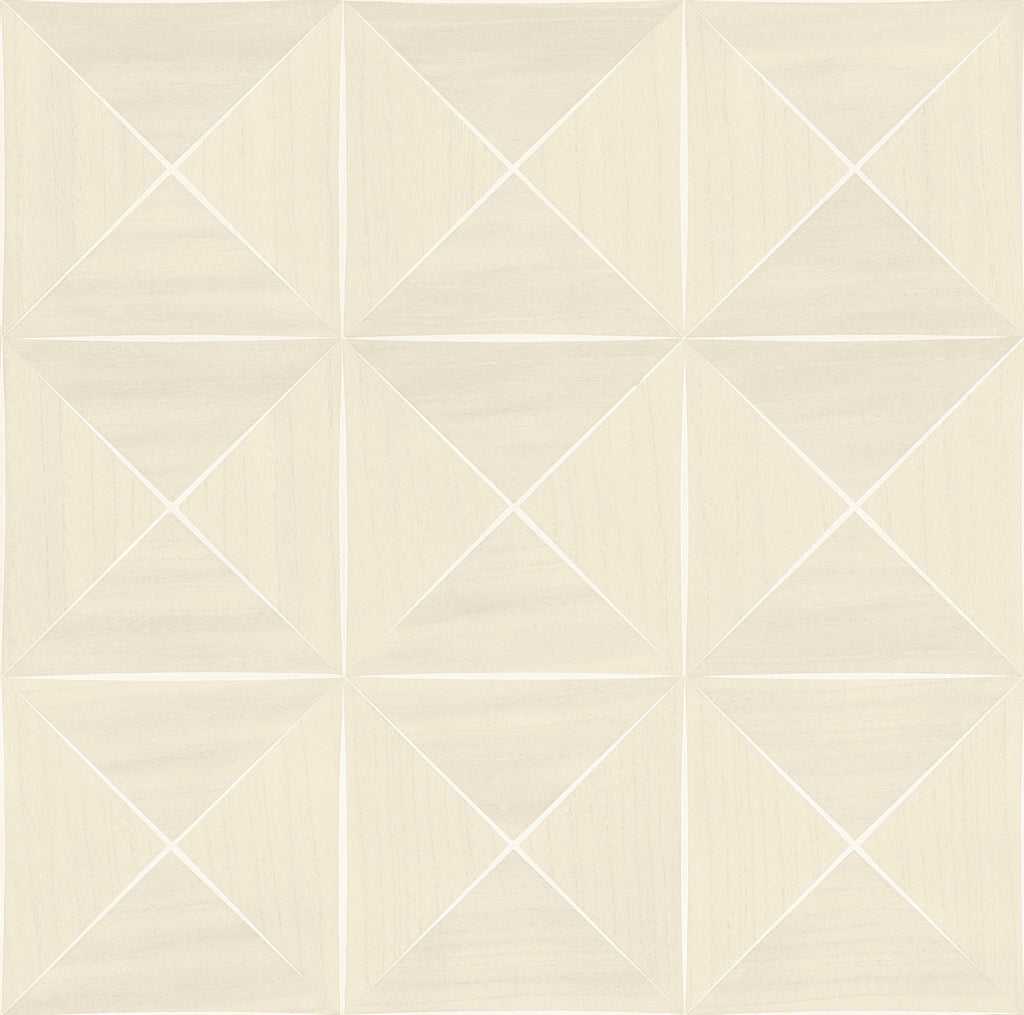 Cold Spring Harbor-Ivory Wood Veneer Wallcovering | Phillipe Romano — WOOD-500660