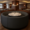 Point Udall - Pepper Upholstered Banquette | Architectural Fabrics