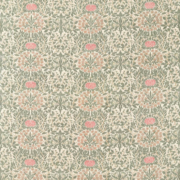 Daisy & Oak Warp Print Forest/Rose | Morris & Co.