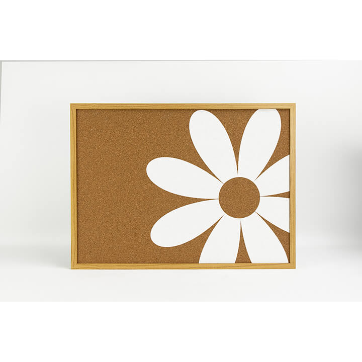 Daisy White Printed Cork Board | Jeffrey Stevens