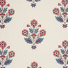 DALILA HAND-SCREEN PRINT RED & BLUE | Schumacher - Image 6