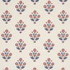 DALILA HAND-SCREEN PRINT RED & BLUE | Schumacher - Image 1