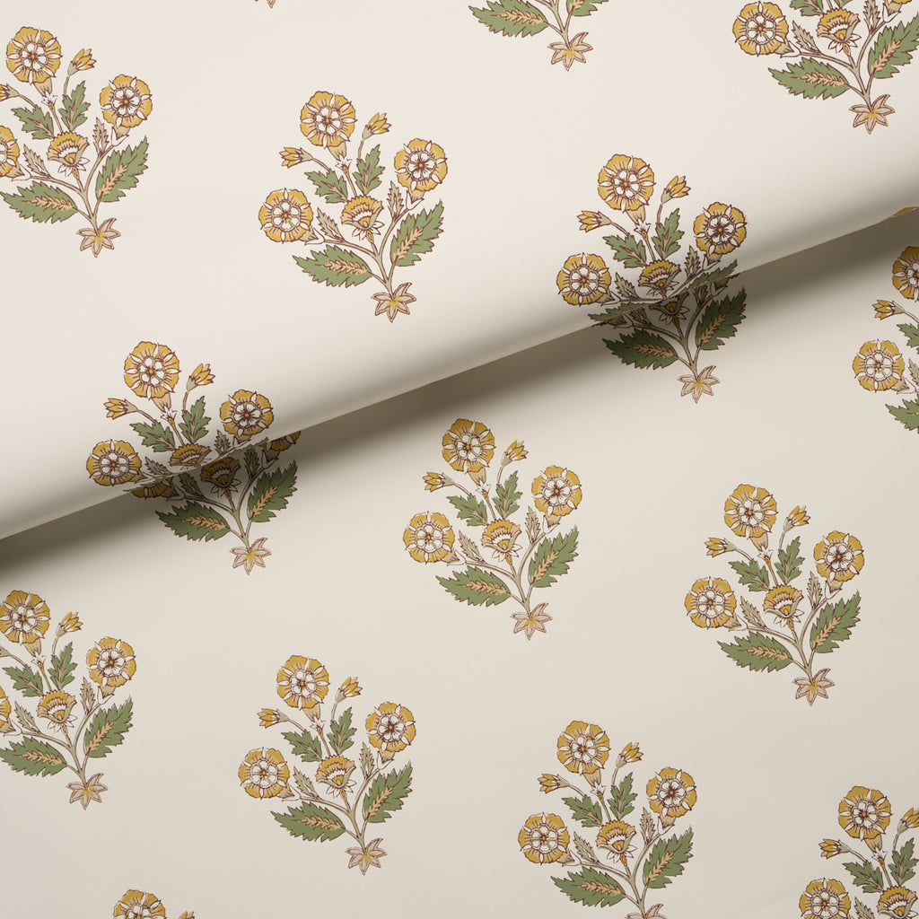 DALILA HAND-SCREEN PRINT YELLOW | Schumacher - Image 8