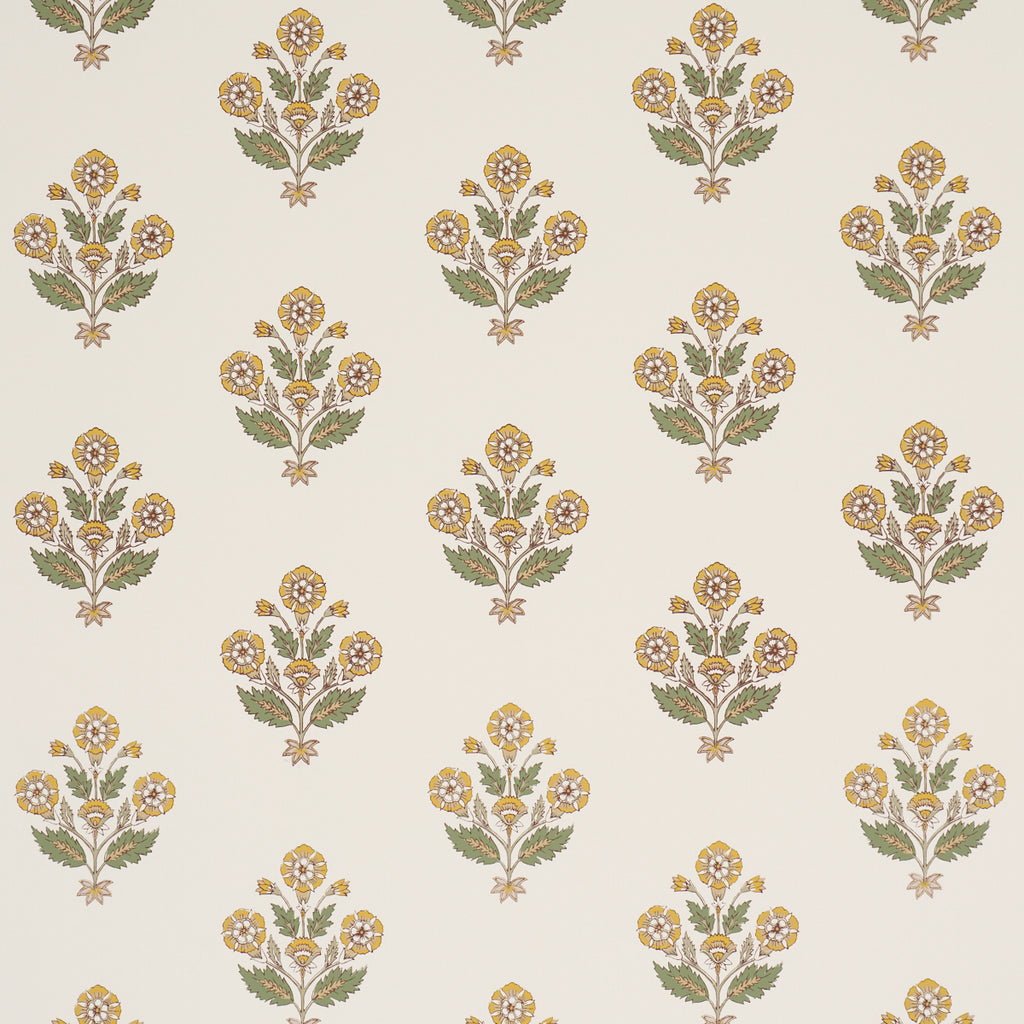 DALILA HAND-SCREEN PRINT YELLOW | Schumacher - Image 1