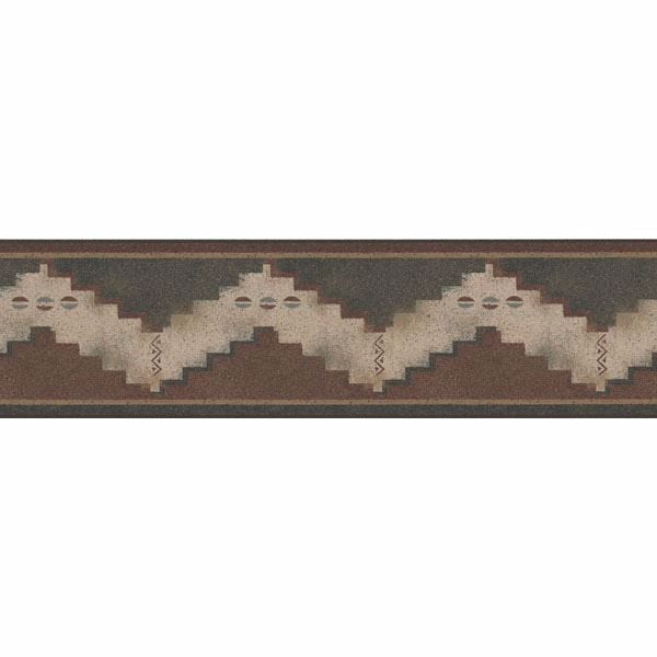 Dark Green Tribal Pyramid Border | Jeffrey Stevens - Image 1