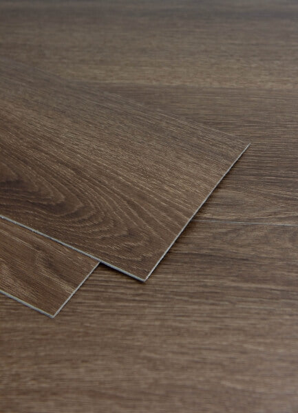 Dark Oak Peel & Stick Wood Floor Planks | Jeffrey Stevens Wallcovering