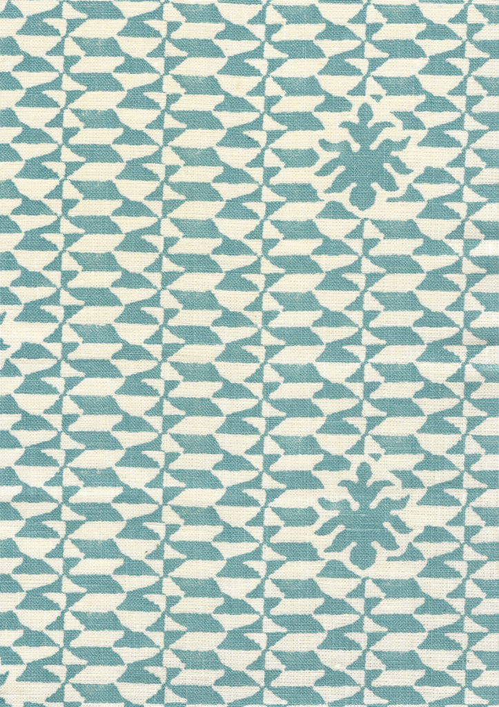 Carlo II, Dark Turquoise on Curtain Weight