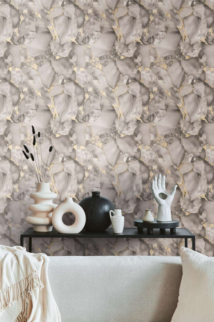 Elite of Shades Light Gray Wallcovering | AS Creation