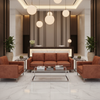 Smooth Pebble Grain Rustic Sienna Upholstered Sofa | Architectural Fabrics