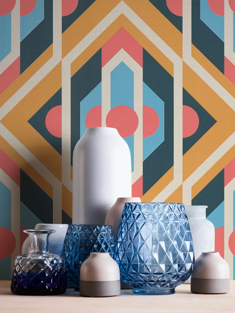 Retro Chic Mustard Wallcovering | AS Creation