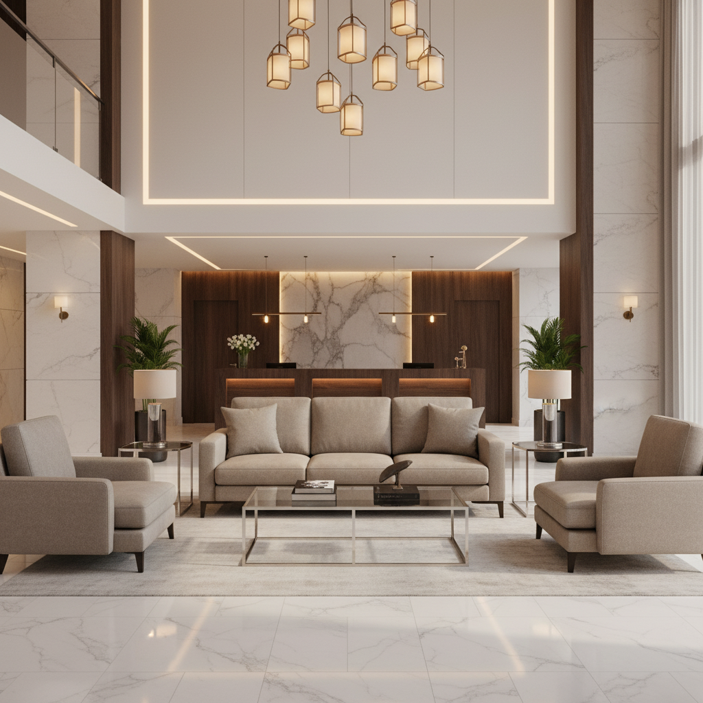 Fine Pebble Grain Soft Taupe Upholstered Sofa | Architectural Fabrics