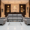 Aarden - Stone Gray Silicone Hybrid Upholstered Sofa | Architectural Fabrics