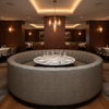 Runaway Bay - Slate Upholstered Banquette | Architectural Fabrics