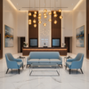 Bedford Lagoon Upholstered Sofa | Architectural Fabrics