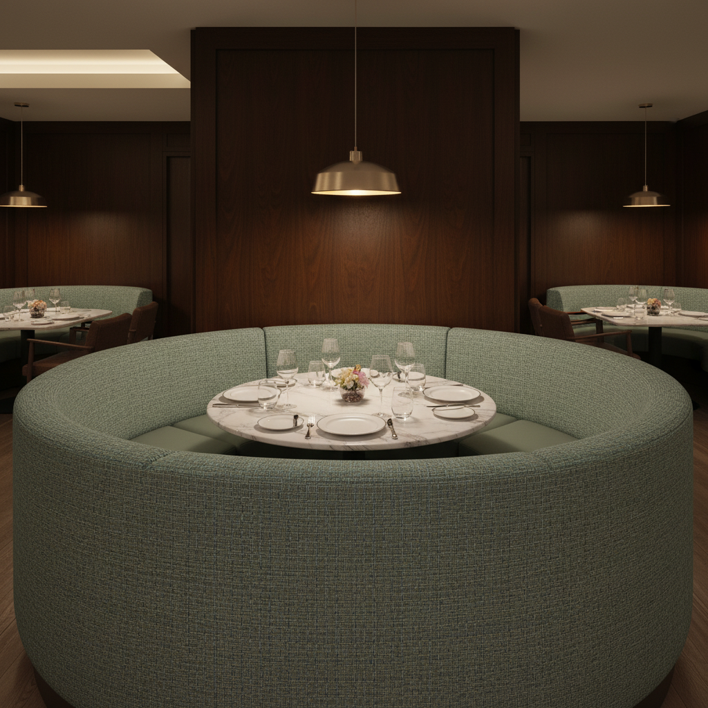 Manchioneel - River Upholstered Banquette | Architectural Fabrics