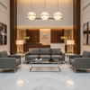 Pinnacle Rock - Graphite Upholstered Sofa | Architectural Fabrics