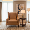 Fine Textured Weave Copper Penny Upholstered Chair | Architectural Fabrics