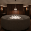 Analog - Analog Etched Polyurethane Upholstered Banquette | Architectural Fabrics
