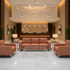 Woven Textured Stripe Spiced Terracotta Upholstered Sofa | Architectural Fabrics