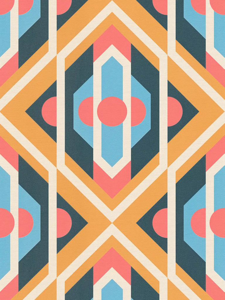 Retro Chic Mustard Wallcovering | AS Creation