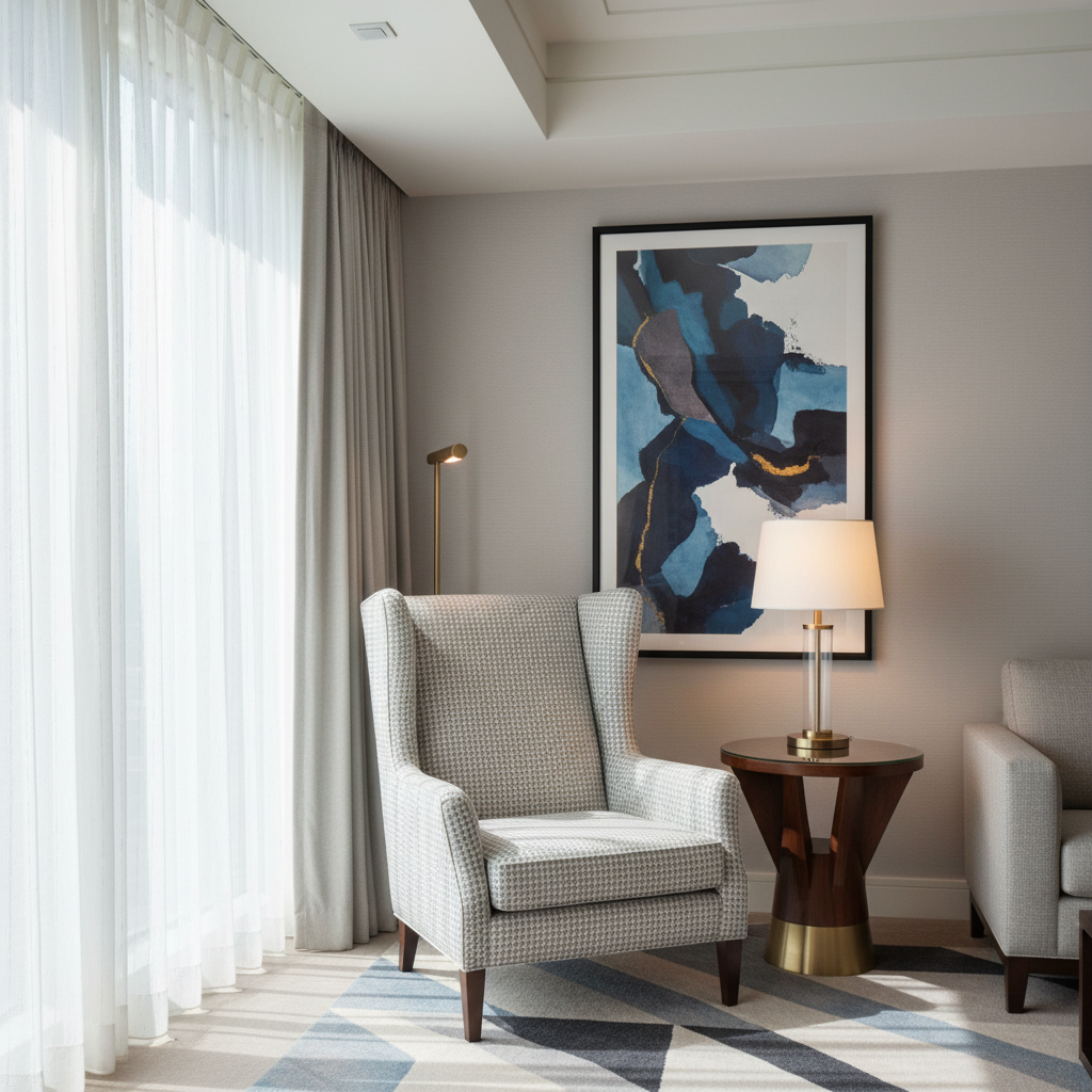 Steeple Reef - Haze Upholstered Chair | Architectural Fabrics