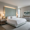 Tweed Bay - Mint Upholstered Headboard | Architectural Fabrics