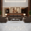 Subtle Linen Weave Dark Chocolate Upholstered Sofa | Architectural Fabrics