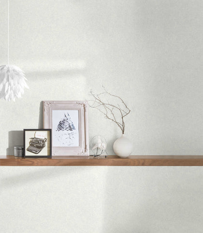 Plaster Texture White Wallcovering | Versace