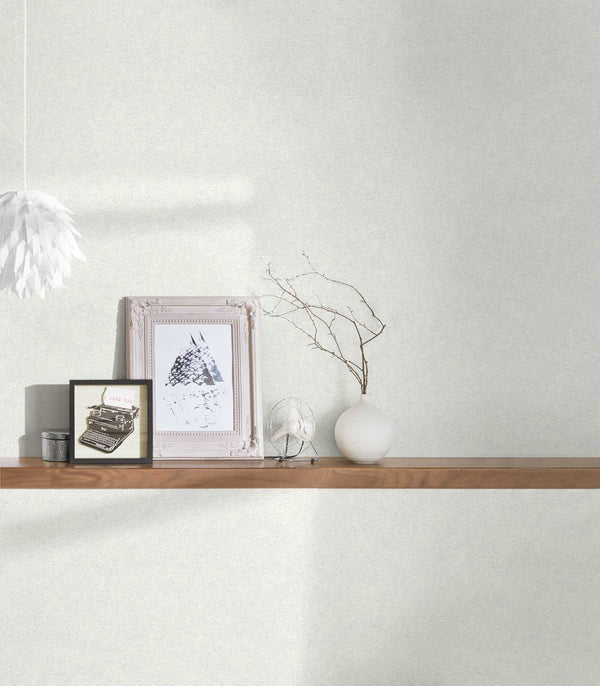 Plaster Texture White Wallcovering | Versace