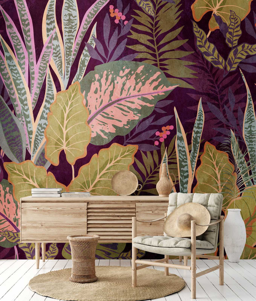 The Wall Purple Wallcovering | AS Creation