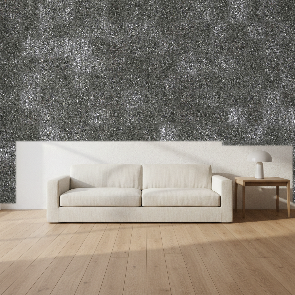Nantucket Grasscloth Onyx Wallcovering | Phillipe Romano room setting