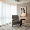 Pinnacle Rock - Graphite Upholstered Chair | Architectural Fabrics