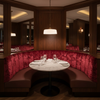 Crushed Velvet Texture Crimson Crush Upholstered Banquette | Architectural Fabrics