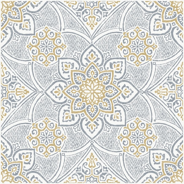 Decora Blue Peel and Stick Floor Tiles | Jeffrey Stevens