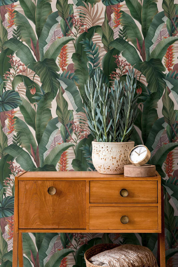 Drawn Into Nature Beige Wallcovering | AS Creation