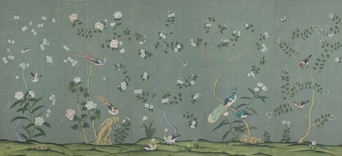 Badminton — Special Colourway on Blue Grey India tea paper