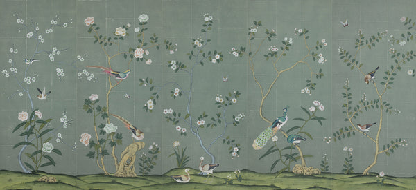 Badminton — Special Colourway on Blue Grey India tea paper
