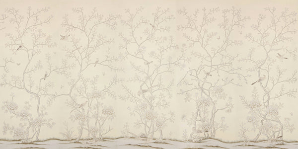 Earlham — Special Colourway on Platinum Mica metallic Xuan paper