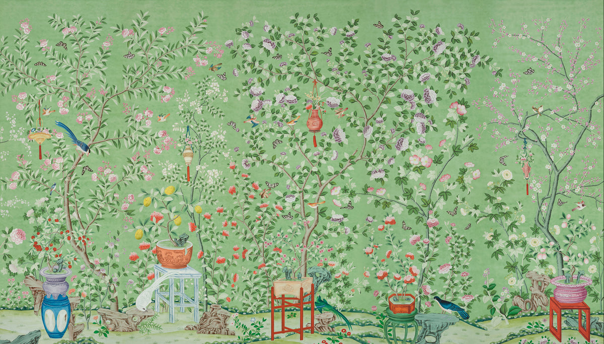 Belvoir — Wellington colourway on Pistachio Williamsburg