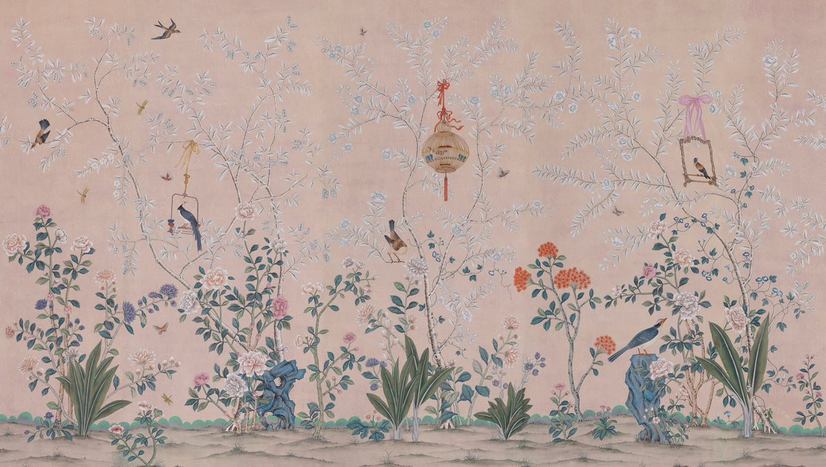 Cecily — Standard colourway on pink painted Xuan paper