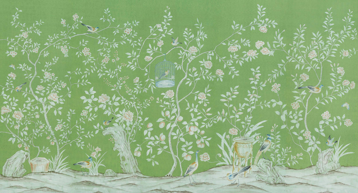 Askew — Standard colourway on Apple Green Williamsburg